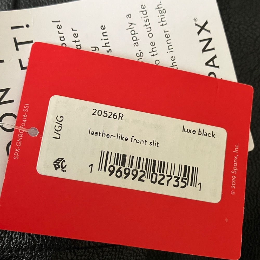 SPANX Faux Leather Leggings, L - Picture 6 of 6